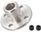 DMiotech 6mm Innen Durchmesser H12xD10 Flansch Kupplung Anschluss Starre Leitfaden Welle Unterstützung Kuppler Welle Kupplung mit Schrauben für DIY RC Modell Motoren Silber