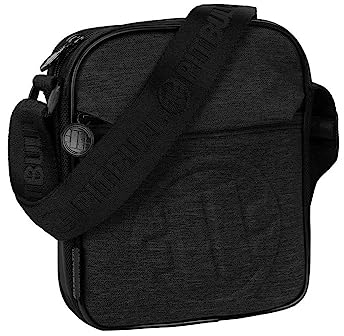 PITBULL - Umhängetasche Herren, Bauchtasche für Damen und Herren, Brusttasche Praktischer Schnitt, Universelle Schultertasche, Sling Bag Schwarz