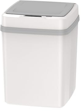 LICHENGTAI Automatic Mülleimer mit Deckel, 12L Intelligenter Abfalleimer mit Automatischem Sensor Küche Kunststoff Wasserdicht Abfallsammler für Wohnmobil, Küchenschrank, Badezimmer