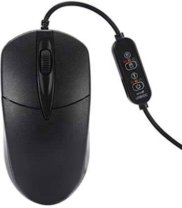 Mumuve Optische USB-Maus, warm, für Finger, ergonomischer Plug-and-Play-Maus für Desktop-Notebook, Computer, Lapto-Gaming-Maus und Tastatur, Regenbogen-optischer Effekt mit Seitentasten