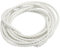 PATIKIL 2m Cordon en Cuir Tressé Rond, 3mm Corde Ronde Tressée en Cuir Véritable Pliée pour Artisanat Fabrication de Bijoux Colliers Bracelets Bricolage, Blanc