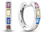 QIKAOLA S925 Orecchini in argento da donna Orecchini a cerchio ipoallergenici Orecchini Huggie con zirconia cubica