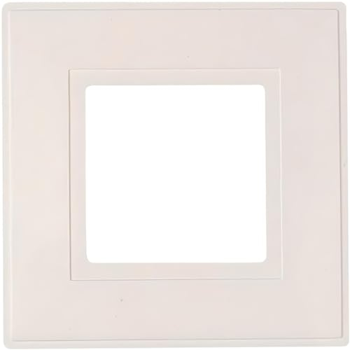 AMK® Single Light Switch White Finger Plate Back Surround Pack of 2 Plates Protect Wall Around Socket