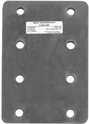 XIMPLIO Universelle Adapterplatte zur Höhenverstellung 4x83 der Anhängerkupplung für 4-Loch 83x56 mm AHK-Bock Flanschkugeln. verzinkt (ohne Schraubenset)