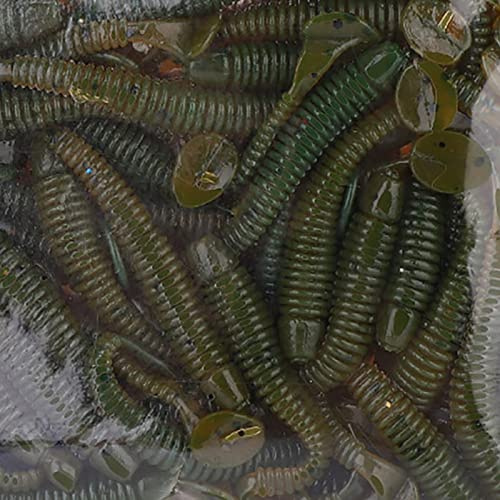 Soft Fishing Lures, 50PCS 5cm Soft Plastic Lures Sea Fishing Lures Soft Plastic for Outdoor Fishing