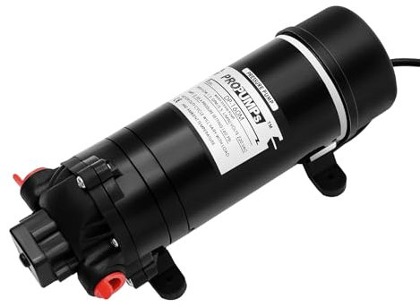 Bomba de agua de membrana de alta presión, 220 V, autocebante, 160 psi, bomba de agua a presión para caravanas, barcos, riego de jardín
