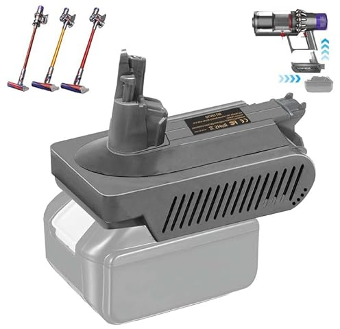 V10 Vacuum Cleaner Adapter Compatible with Makita V18 Lithium Battery, V10 Adapter for Dyson Cyclone Animal Absolute Total Clean SV12 Cordless Vacuum Cleaner, not for Slim SV10