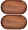 2 Stück Holz-servierteller, 17,8 Cm Ovale Holzteller, Obst-serviergeschirr, Dekorativer Teller, Holz-desserttablett, Tee-serviertablett, Untersetzer Für Lebensmittelhalter/grill, Sushi, Urlaubssnacks,