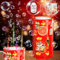 Feuerwerk Seifenblasenmaschine, Automatischer Feuerwerk Seifenblasenhersteller mit Lichtern, abschaltbarem Sound, und 80ml Seifenblasenlösung, Seifenblasenmaschine für Kinder, Party, Weihnachten (A)