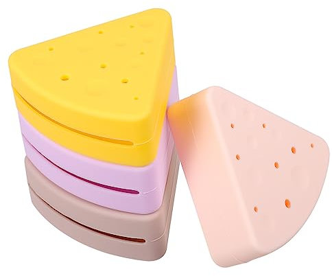 Healeved 12pcs Travel Makeup Bag Essential Triangle Makeup Sponge Holder Storage Organizer Box for Powder Puff