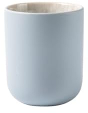 Laguiole Cuisson Lot de 4 Tasses Iris, Bleu, 290ml | Grès, 7,5x9cm, Émail Réactif, Passe au Lave-vaisselle
