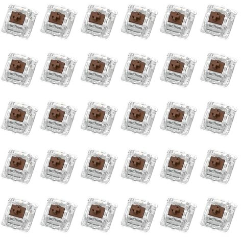 Eje Transversal del Teclado Mecánico - Interruptor de Teclado Bricolaje,Eje del interruptor de llave mecánica, interruptores de eje cruzado de teclados 30 piezas, Accesorios de Teclado mecánico
