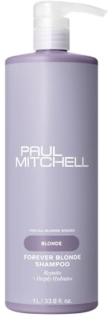 Paul Mitchell Forever Blonde Shampoo, repariert und spendet tiefe Feuchtigkeit, ideal für gebleichtes und aufgehelltes Haar, 1000 ml