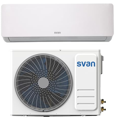 Svan Aire Acondicionado Split, 18000 BTU SAAS1801W. Bomba de Calor, Mando a Distancia, Temporizador, Clasificación Energética A++