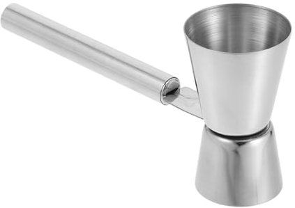 Holibanna Bartending Double Jigger Handle Stainless Steel Cocktail Measuring Tool for Accurate Drink Measurements Bar Dual Sided Wine Measure Cup