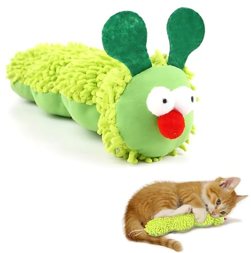 LAIBUY Weiches Kissen mit Katzenminze, Kauspielzeug, interaktives Kicker-Spielzeug für den Innenbereich, Haustierbedarf für Unterhaltung, Stimulation, Beruhigung, Katzenspielzeug-Zubehör (Katersäule)