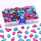 Swpeet - Kit di piastrelle a mosaico da 0,5 kg, colori misti, quadrate e triangolari originali per mosaico, con brillantini, perfetto per decorazioni domestiche e artigianali Mosaico Tessere G