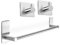 XIAJIA-Singolo Bagno Adesivo Porta Salviette Acciaio Inox Autoadesivo Portasciugamani 40cm(Spazzolato finitura)+Gancio Adesivo（2 Pezzo）