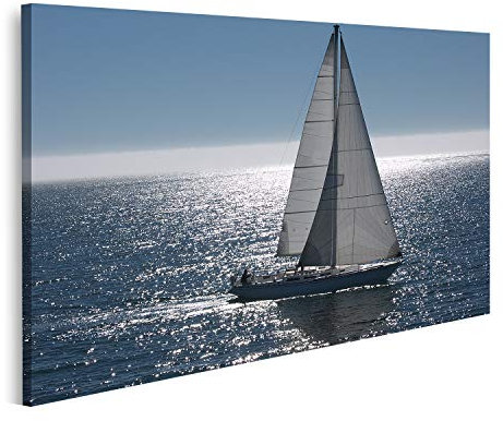 Tableau Tableaux Un voilier Glissant sur Une mer Calme Cadre sur Toile Impression Photo Affiches