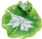 123Arts Frosch Seifenschale Lotusblatt Kunstharz Seifenhalter Seifenbox Aufbewahrungstablett