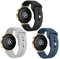 KUWAI 3 Stück Armband für Huawei Watch GT4 41mm - Silikon, Atmungsaktiv, Schweißresistent, Leicht - Schwarz, 22 mm - Klassisch, Unisex - Armband, Wristband