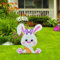 Osterhase Osterdeko Hase Gartendeko Figur Vintage Deko Frühling Gartendeko Metall Ostereier Osterdeko Ostern Gartenstecker Hasen Figuren Draußen Deko Ostern Geschenke Deko für (XF-C, One Size)