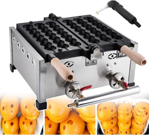 Non-stick Bubble Waffle Maker Machine | Egg Shaped Waffle Iron with Branding Machine | 180° Free Flip | Commercial Cooking Equipment for Perfect Waffles
