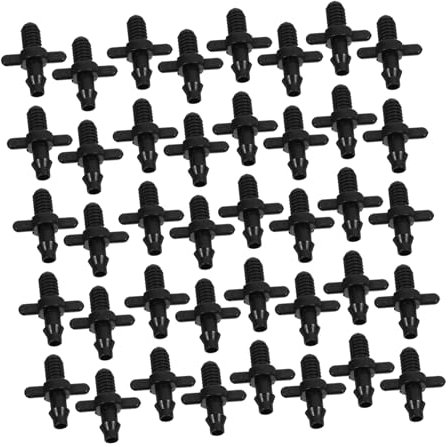 CANIGHT Kit di Irrigazione A Goccia con Raccordi A Barbetta da 6 Mm con Attacco Rapido Sicuro per Irrigazione di Aiuole Giardini Orti E Prati