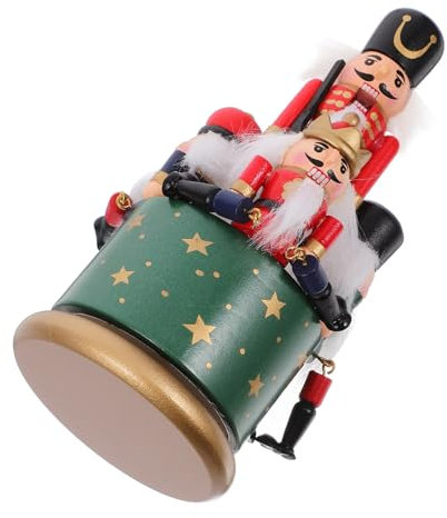 MAGICLULU Boîte à Musique Casse-Noisette Bois Décoration Musicale Style Noël Cadeau De Noël pour Amateur De Musique