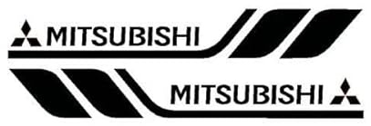 XIYUANFA 2 Stück Auto Logo Aufkleber Emblem für Mitsubishi Space Star, Logo Abzeichen Abziehbilder Karosserie Emblem Autoaufkleber Auto Zubehör