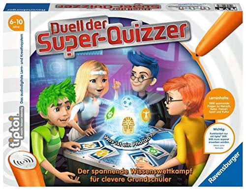 Ravensburger tiptoi 00833 - Duell der Super-Quizzer / Spiel von Ravensburger ab 6 Jahren / Der spannende Wissenswettkampf für clevere Grundschüler