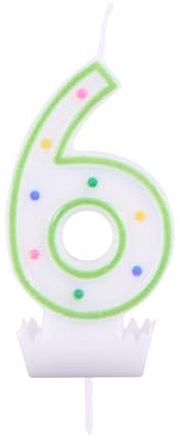 Idena 58366 - Zahlenkerze, Kuchenkerze, Tortenkerze, Dekoration, Kerzen, Geburtstag, Jubiläum, Jahrestag