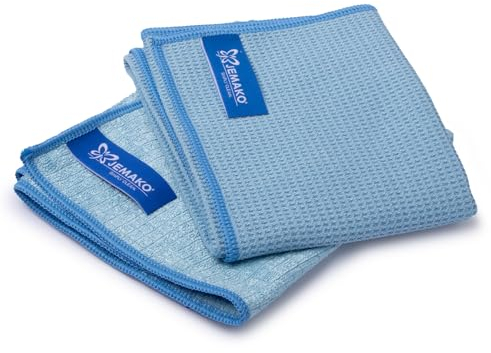 Jemako 2er Set BLAU - Profituch klein (35 x 40 cm) + Trockentuch S (40 x 45 cm) inkl. Sinland feinmaschiges Wäschenetz