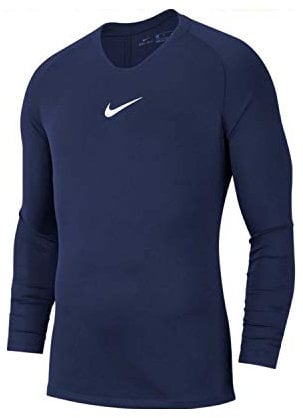 NIKE Men's Nike Park First Layer Thermal Long Sleeve Top, Blue, S UK