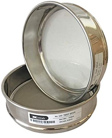 KimLab ISO3310 STD Test Sieve, #10 / 2mm Mesh Size,All Stainless Steel,200mm Diameter