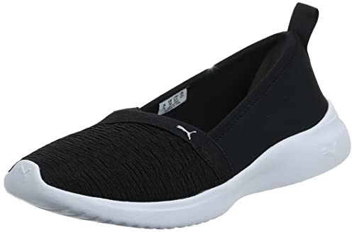 PUMA Adelina, Zapatillas Mujer, Negro Plateado, 40 EU