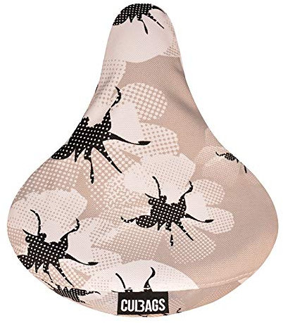 millybo Fahrradsattel Sattelbezug Fahrrad Sattelüberzug Sattel-Überzug Verschiedene Muster Blumenmuster (Poppies-343.003)