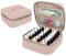 Yarwo Rangement pour 36 Flacons de Vernis à Ongles, Organiseur de Vernis à Ongles, Sac de Transport de Vernis à Ongles, Sac pour 36 Flacons(15ml/0.5 FL.oz) de Vernis à Ongles, Beige Rose
