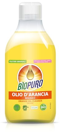 BIOPURO - Universalreiniger Orangenöl - kraftvoll für alle Oberflächen - AIAB, vegan, dermatologisch getestet, Nickel getestet - 250 ml