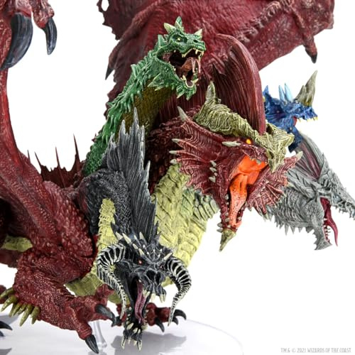 WizKids D&D Icons of The Realms Miniatures Gargantuan Tiamat WZK96105, Mehrfarbig/Meereswellen (Ocean Tides)