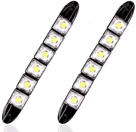 HEHEMM 6 LED Flexible 12V Auto Truck Tagfahrlicht Signallampen DRL Auto Nebel Tagfahrlicht Wasserdichte LED Autolichter