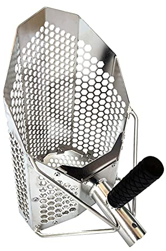 Pala Sand Scoop Empotec SE-5 Setaccio Sabbia Mare Metal Detector Traforata Acciaio Inox Ottima Qualità