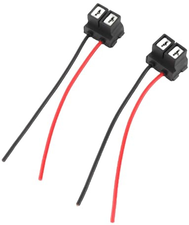 2 connettori di collegamento H7-4 H7 femmina cablaggio in ceramica angolata connettore LED con filo per portalampada