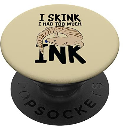 Blaue Zunge Skink Lizard Amphibienherpetologe PopSockets mit austauschbarem PopGrip