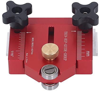 Table Saw Accessories, Jig Table Saw Accessories Router Fence Router Sled Thin Rip Jig Table Saw Sled Thin Rip Jig Table Saw Guide Rail Aluminum Alloy Woodworking Fixture for T Track