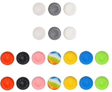 20 piezas de silicona para Xbox Thumb Grips, accesorios de silicona para joystick, empuñaduras antideslizantes en silicona, PS2, PS3, PS4, PS5, Xbox One, Xbox Series X/S Controlador (10 colores)