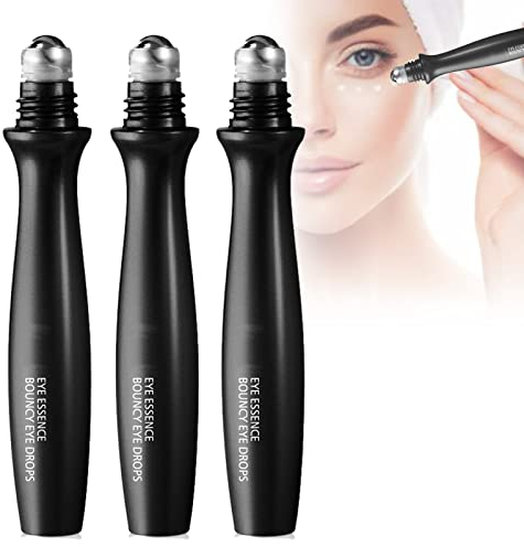 Timeturner 360°Anti Eye Bag Essence, Bye Bye Under Eye Bags, Under Eye Cream with Metal Ball Roller, Under Eye Serum Roller for Dark Circles (3PCS)