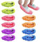 5 Paare Mop Schuhe,Bodenwischer Hausschuhe,Mikrofaser Staub Putzschuhe Einfach für Haus Boden Staub Schmutz Haare Reinigung,5 Farben