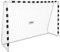 Relaxdays Fußballtor XXL, Garten, Kinder & Erwachsene, Soccertor groß, HBT 200x300x90 cm, stabil, Metall, weiß-schwarz, 60% Eisen, 200 x 300 x 90 cm