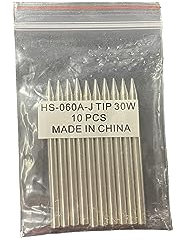10 Pack Replacement Soldering Iron Tip - 3.7mm Diameter 58mm Length Soldering Pencil, Fine Point 60 Degree Conical Tips for DIY Electronics Prototype Board Circuits for 25w 30w 40w 60w Irons
